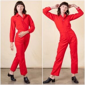 Big Bud Press Long Sleeve Jumpsuit Mustang